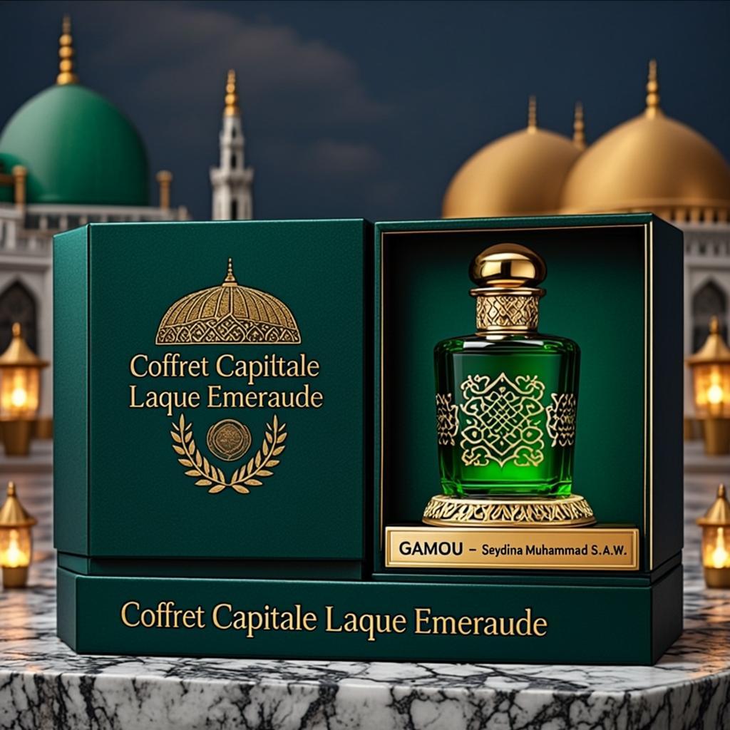 Coffret Capitale Laque Émeraude — GAMOU — Seydina Muhammad Ṣ.A.W.
