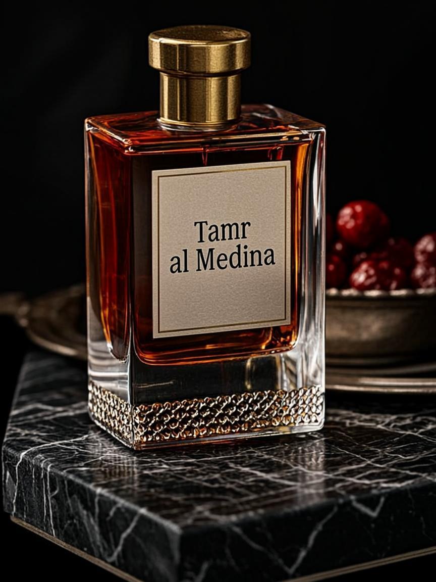 Bouteille Carree Decanter Cristal Ambre — Tamr al Medina