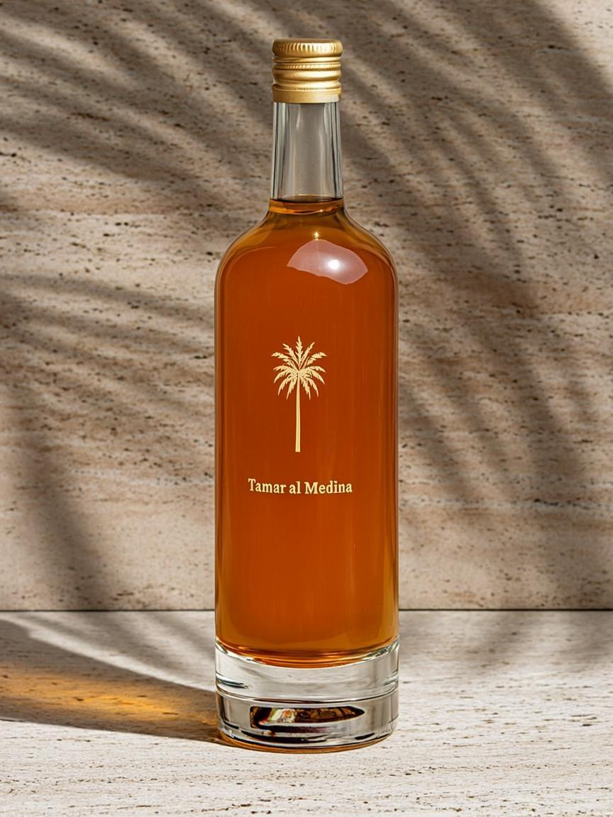Bouteille Slim Palmier Or — Tamr al Medina
