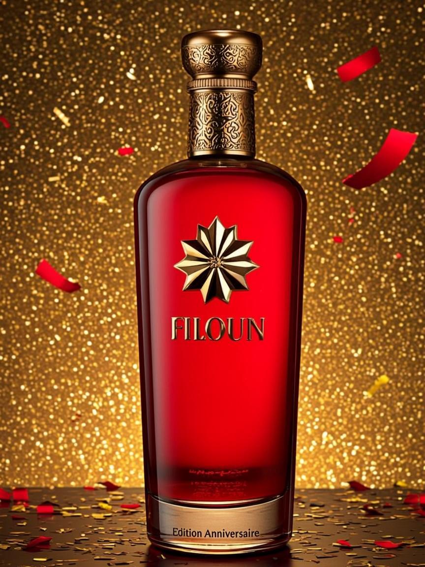 Bouteille Anniversaire Ecarlate Dorée — FILOUN