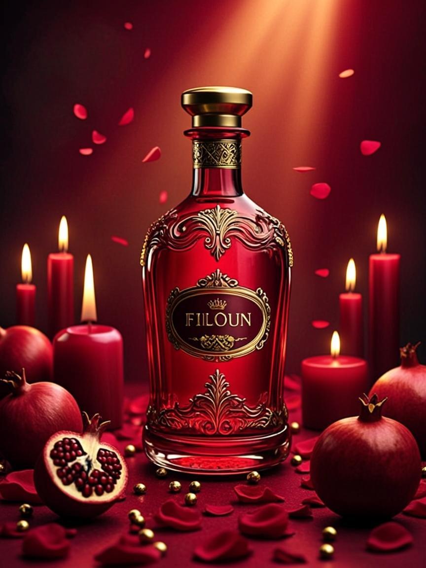 Bouteille Bougies Rubis Atmosphere — FILOUN