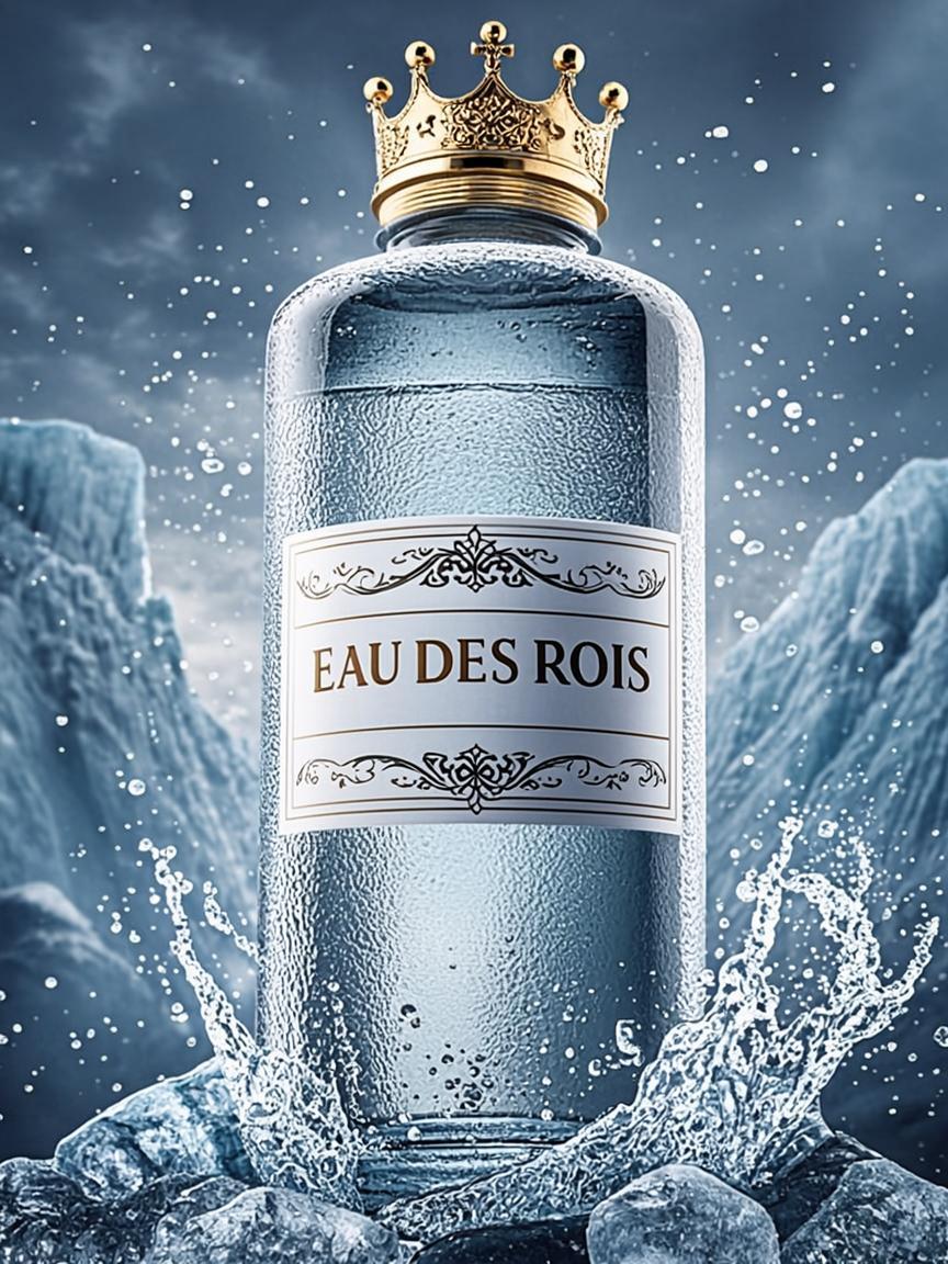Bouteille Cristal Couronne Glace — L’eau des Rois