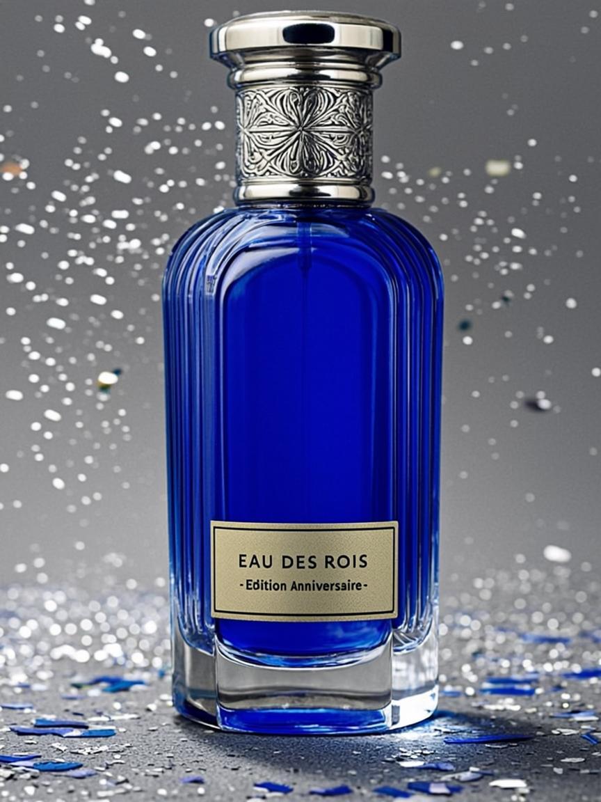 Bouteille Anniversaire Saphir Dorée — L’eau des Rois