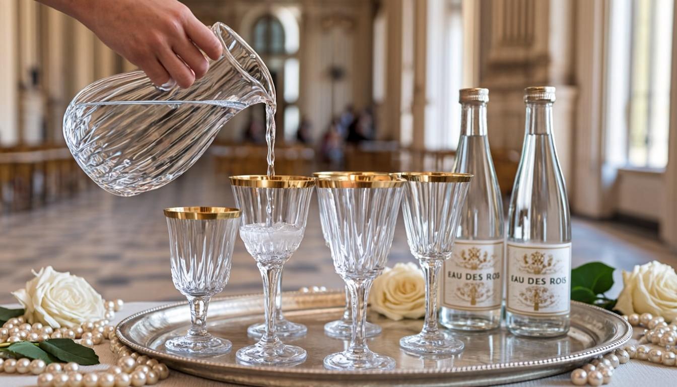 Service Palais Verres Cristal — L’eau des Rois