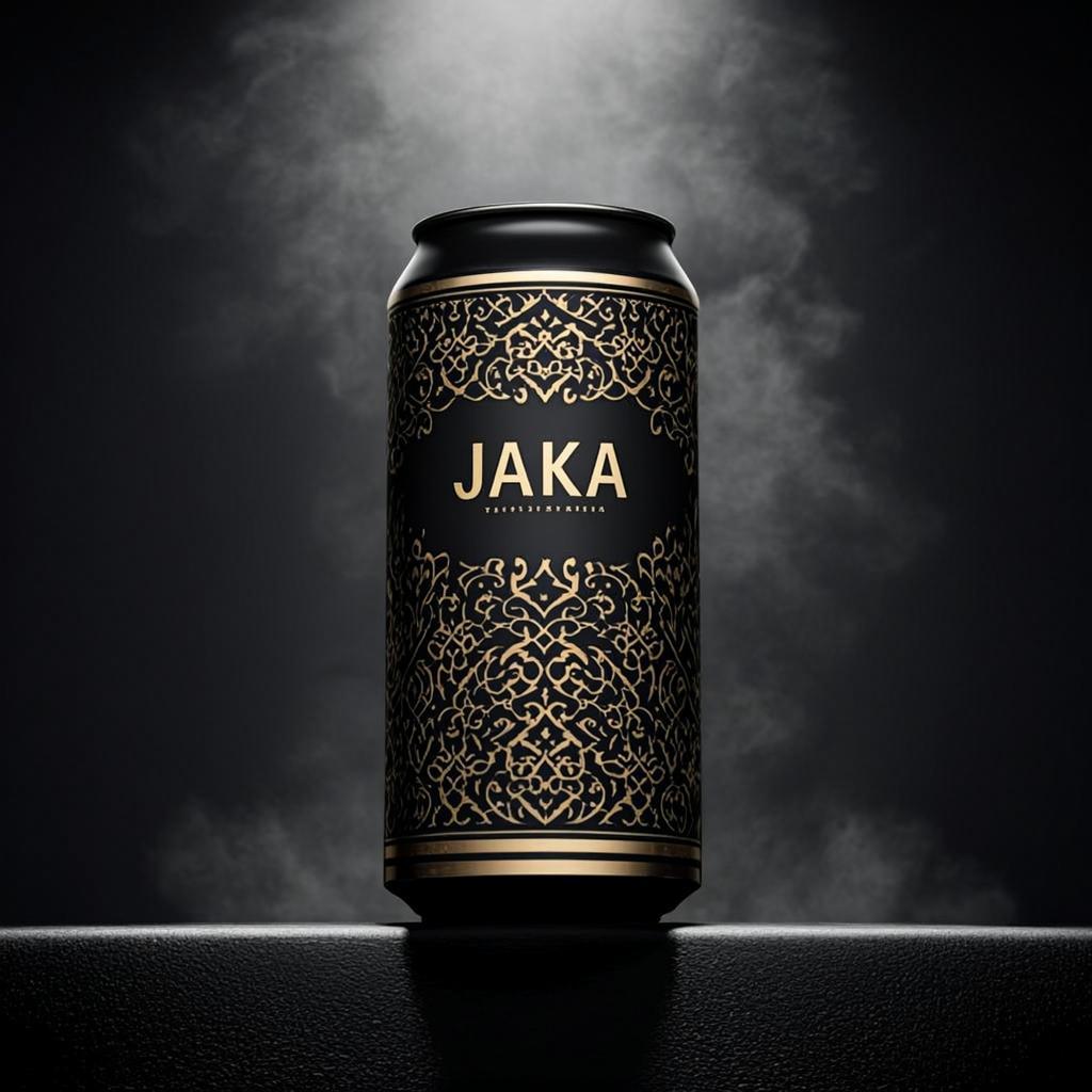 Canette Noire Mate Filigrane — JAKA