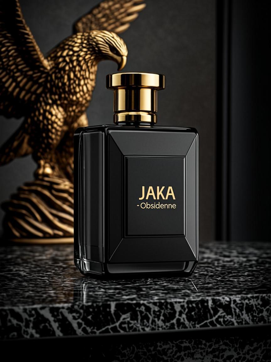 Decanter Carre Obsidienne Or — JAKA