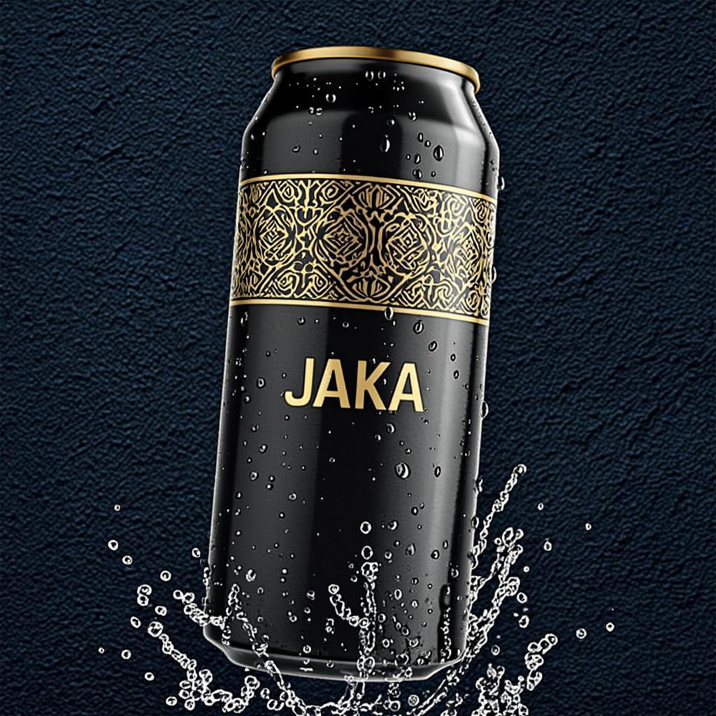Canette Noir Glacee Condensation Or — JAKA