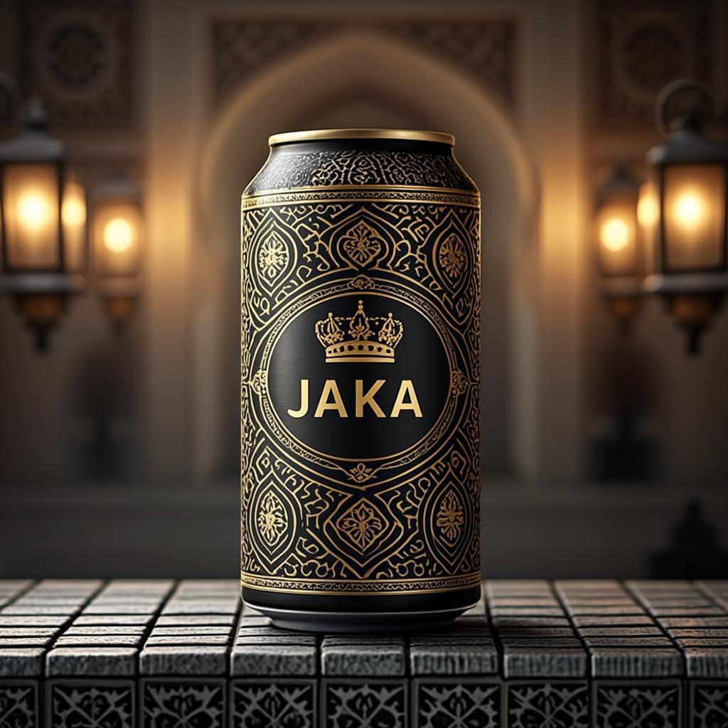 Canette Mosaique Noire Or — JAKA