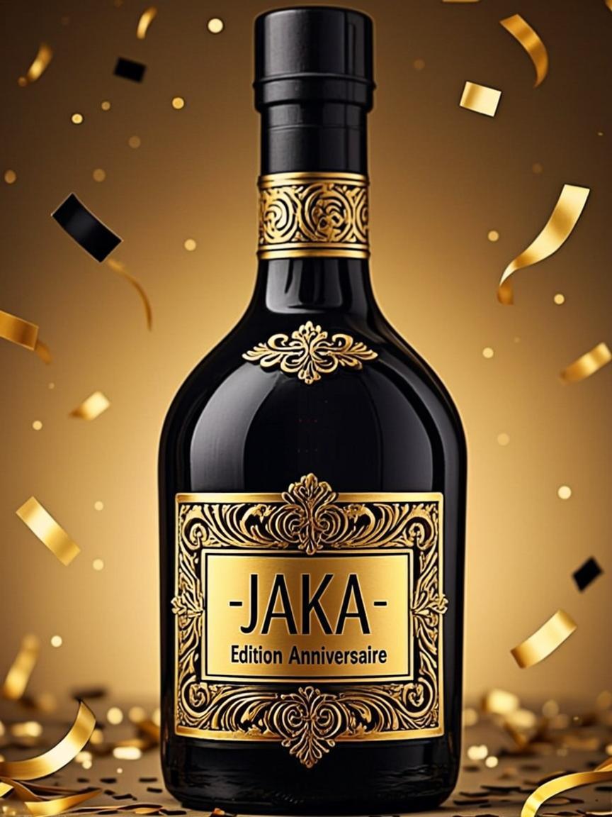 Bouteille Anniversaire Couronne Dorée — JAKA