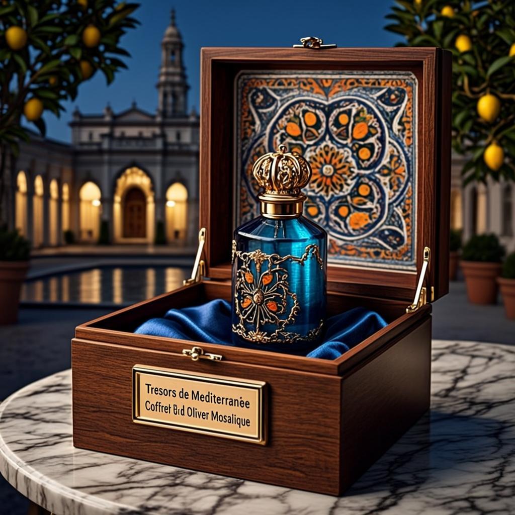 Coffret Bois d'Olivier Mosaïque — Trésors de Méditerranée