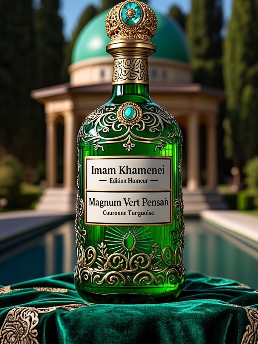 Magnum Vert Persan Couronne Turquoise — Imam Rohoullah Khamenei — Édition Honneur