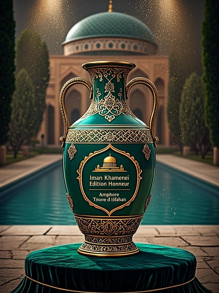 Amphore Trône d'Isfahan — Imam Rohoullah Khamenei — Édition Honneur