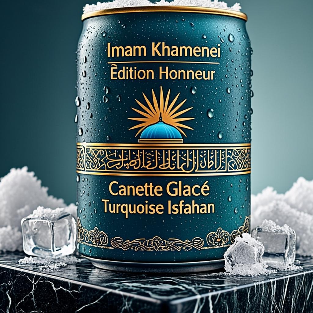 Canette Glacée Turquoise Isfahan — Imam Rohoullah Khamenei — Édition Honneur