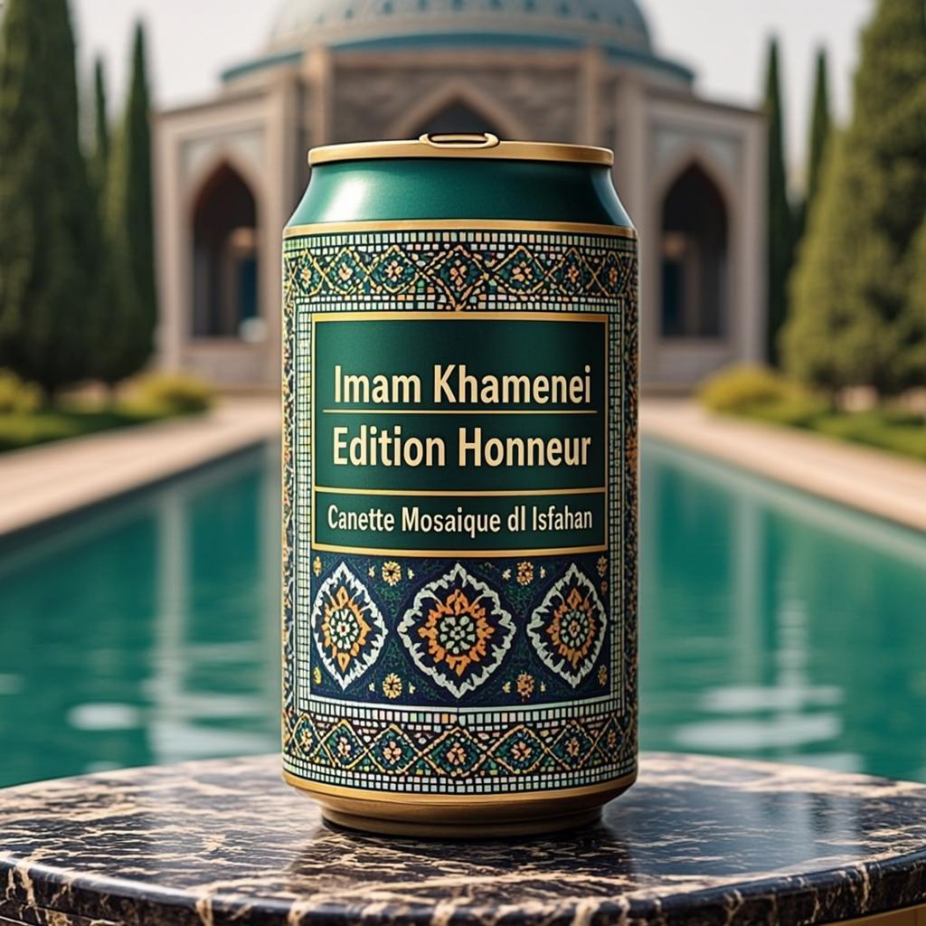 Canette Mosaïque d'Isfahan — Imam Rohoullah Khamenei — Édition Honneur