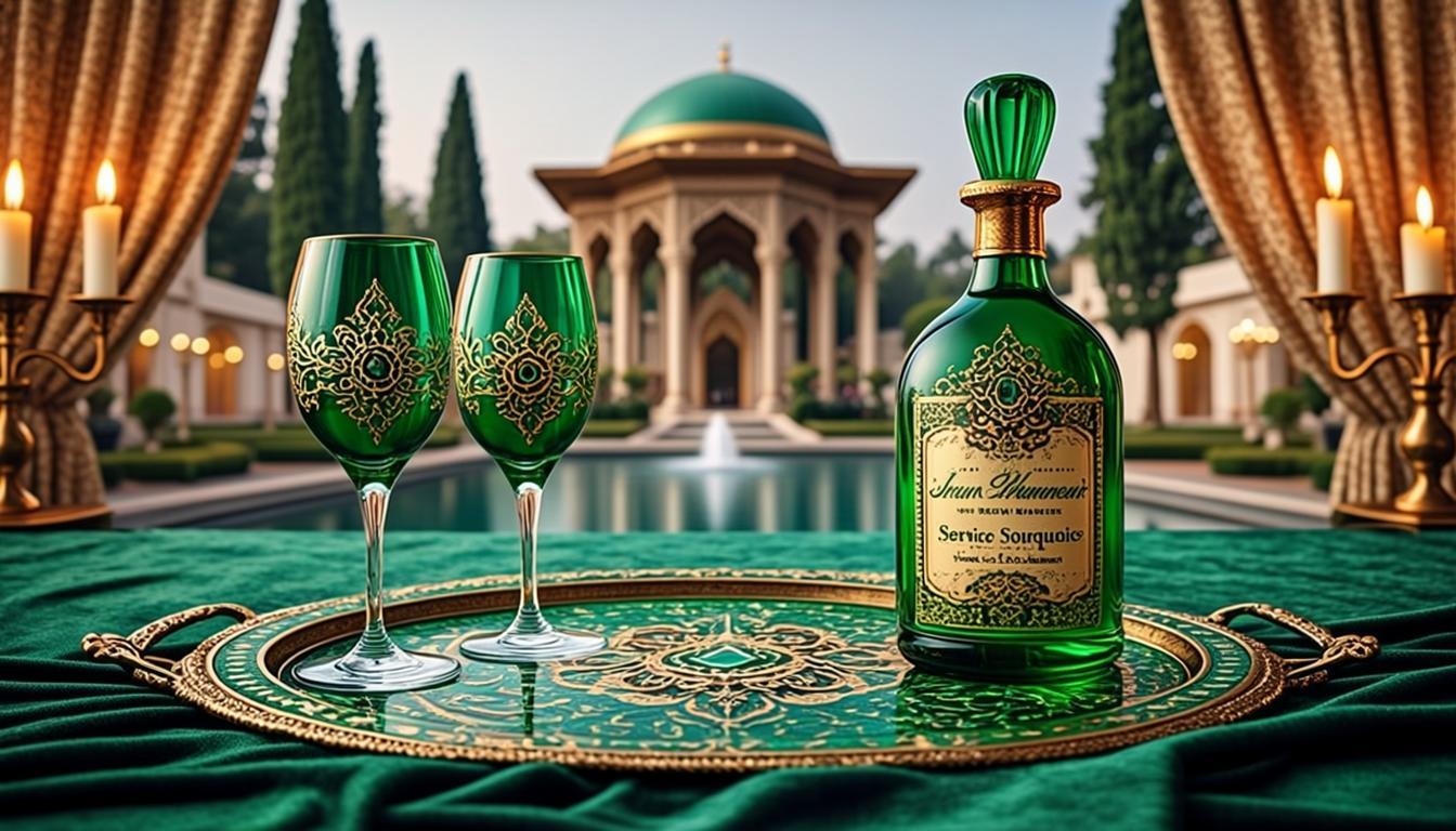 Service Souverain Cristal Turquoise — Imam Rohoullah Khamenei — Édition Honneur