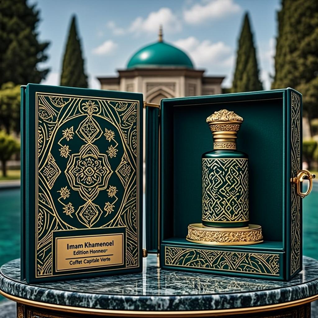 Coffret Capitale Laque Verte — Imam Rohoullah Khamenei — Édition Honneur