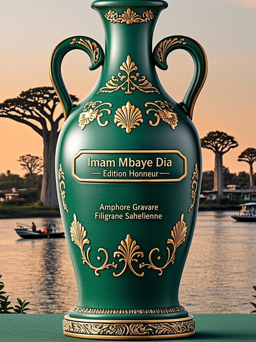 Amphore Gravure Filigrane Sahélienne — Imam Mbaye Dia — Édition Honneur