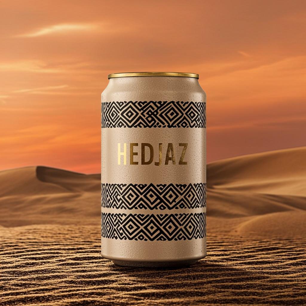 Canette Sable Noir Geometrique — Hedjaz
