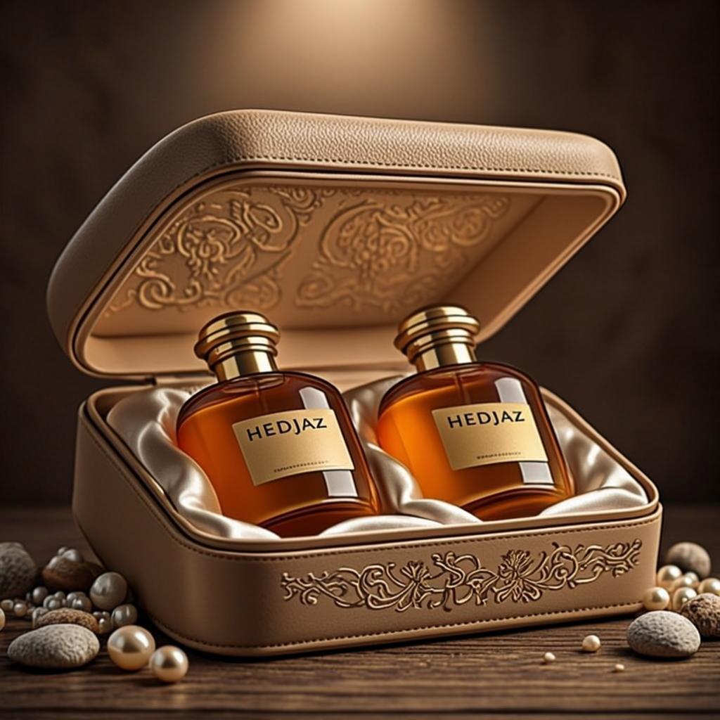 Coffret Cuir Or Perles — Hedjaz