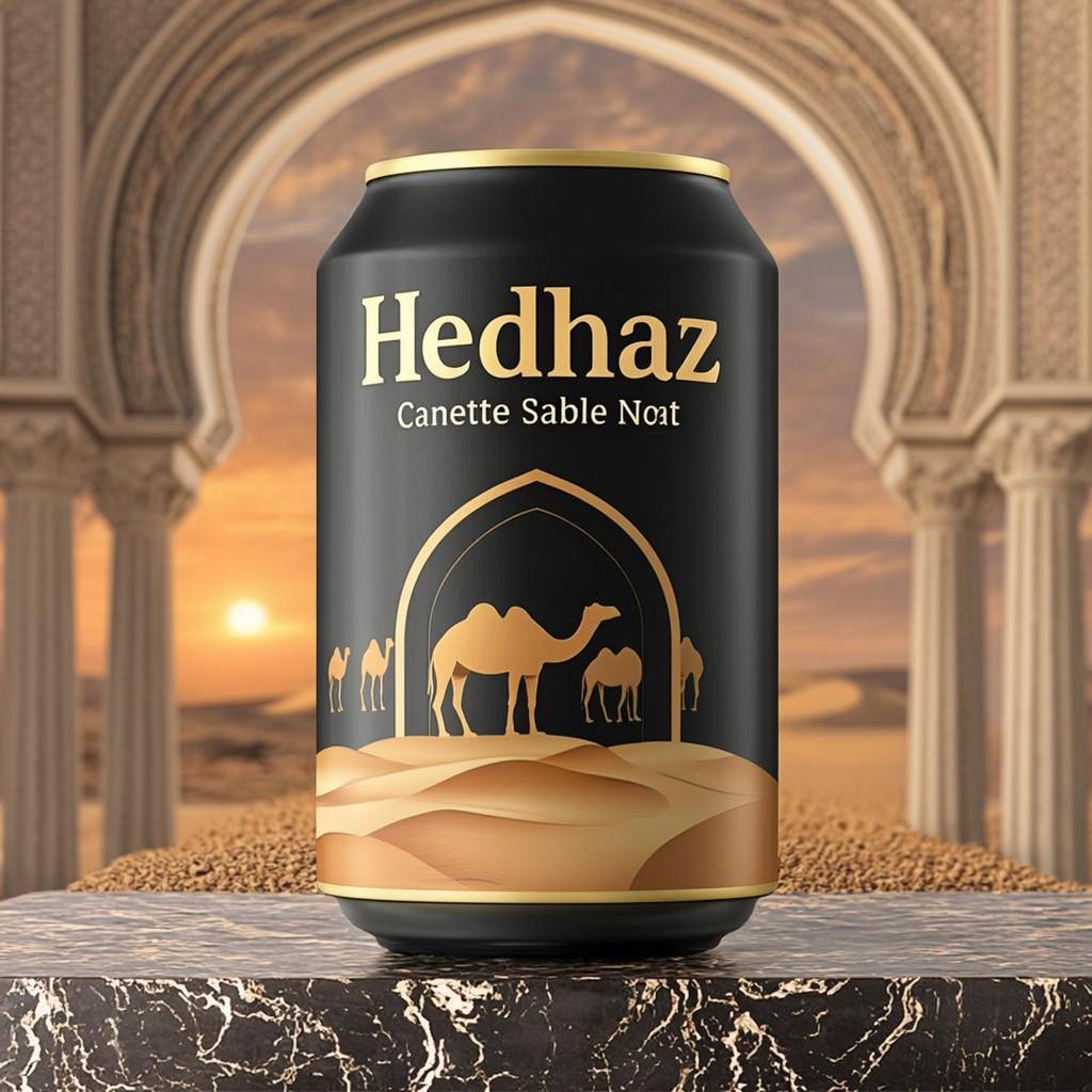 Canette Sable Noir Mat — Hedjaz