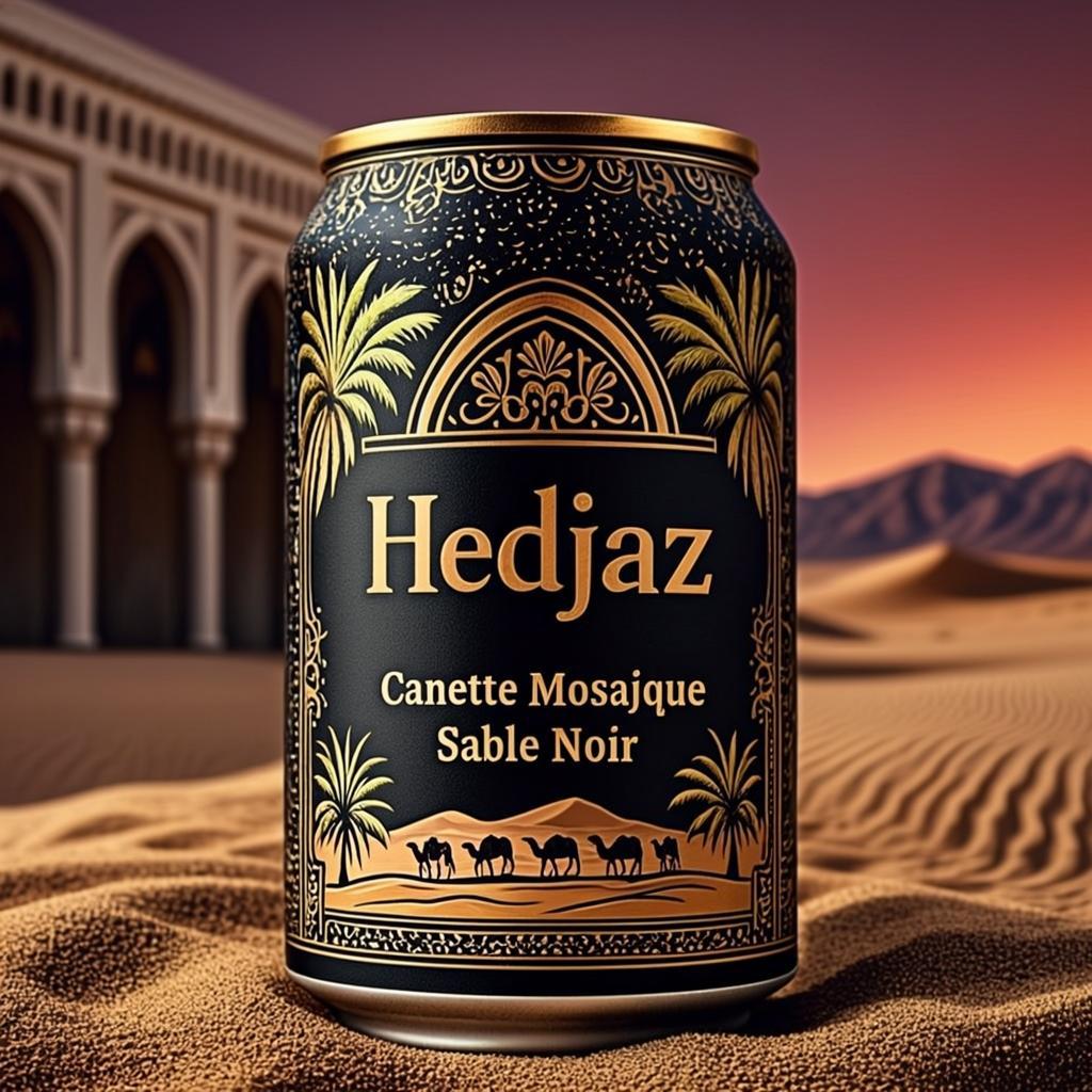 Canette Mosaïque Sable Noir — Hedjaz