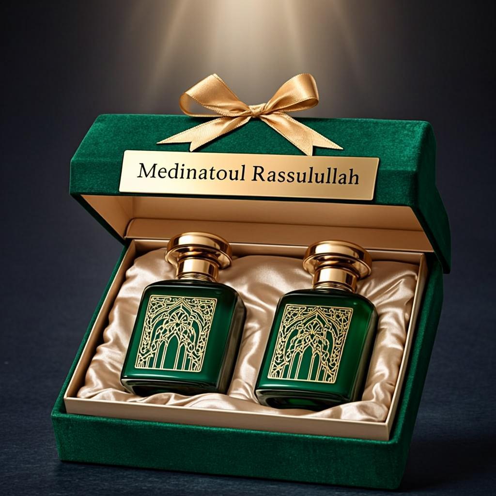 Coffret Vert Impérial Portes Dorées — Medinatoul Rassulullah