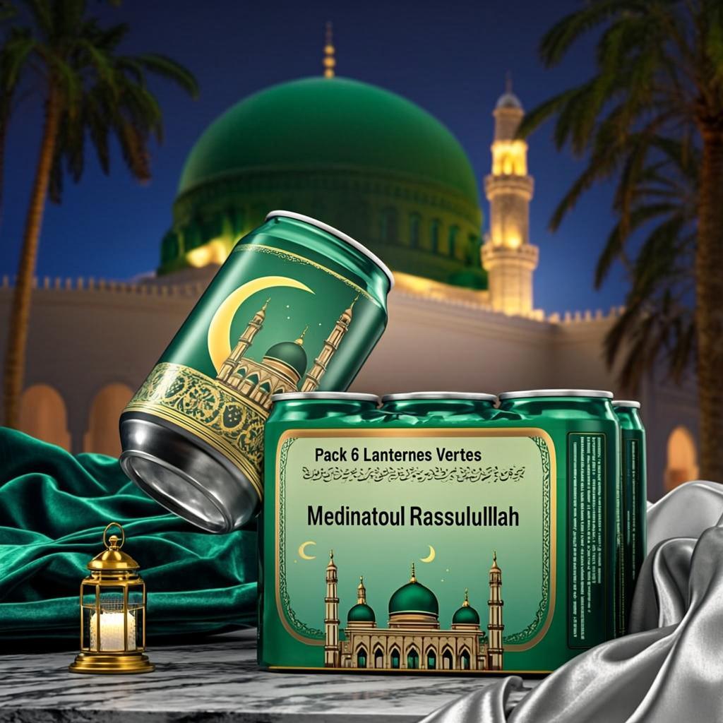 Pack 6 Lanternes Vertes — Medinatoul Rassulullah