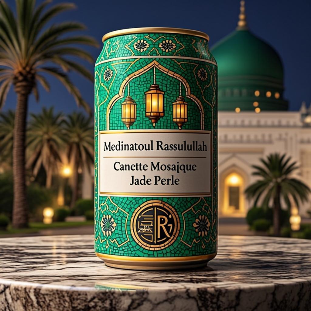 Canette Mosaïque Jade Perle — Medinatoul Rassulullah
