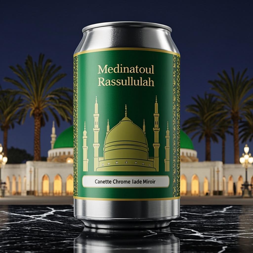 Canette Chrome Jade Miroir — Medinatoul Rassulullah