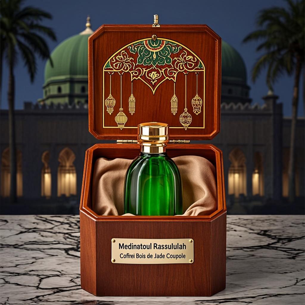 Coffret Bois de Jade Coupole — Medinatoul Rassulullah