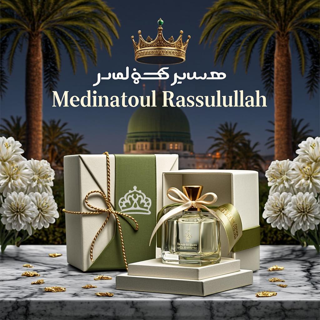 Coffret Noces Satin Jade Perle — Medinatoul Rassulullah