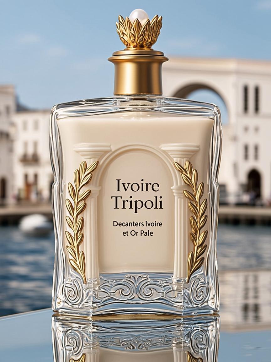 Décanters Ivoire et Or Pâle — Ivoire Tripoli