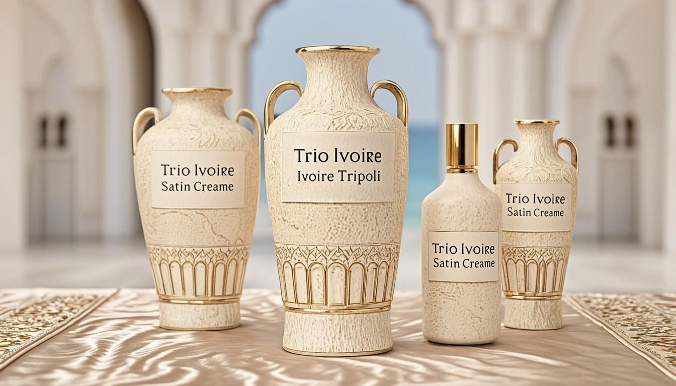Trio Ivoire Satin Crème — Ivoire Tripoli