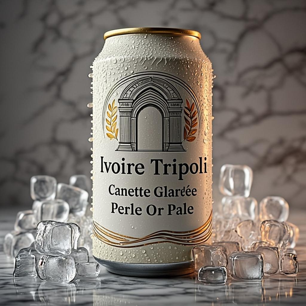 Canette Glacée Perle Or Pâle — Ivoire Tripoli