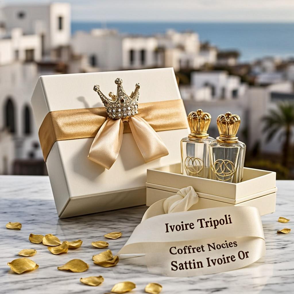 Coffret Noces Satin Ivoire Or — Ivoire Tripoli
