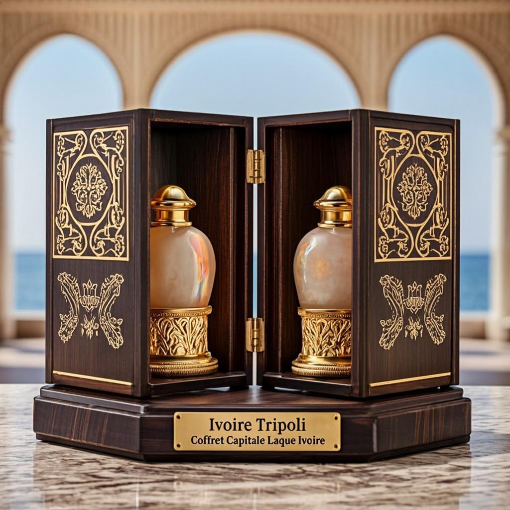 Coffret Capitale Laque Ivoire — Ivoire Tripoli
