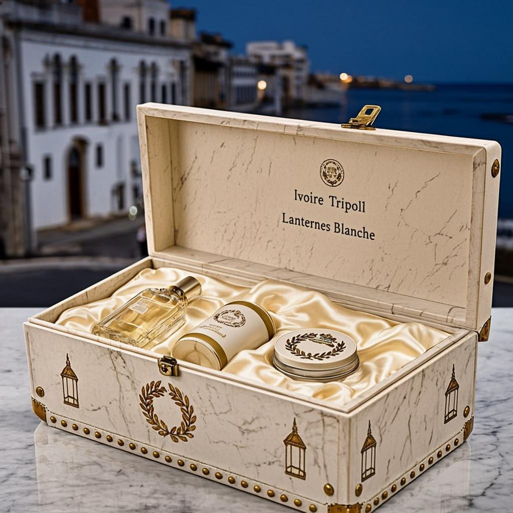 Coffret Fête Lanternes Blanches — Ivoire Tripoli