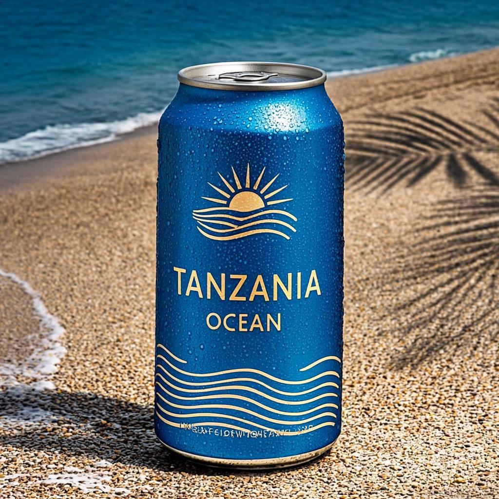 Canette Bleu Lagon Plage — Tanzania Ocean