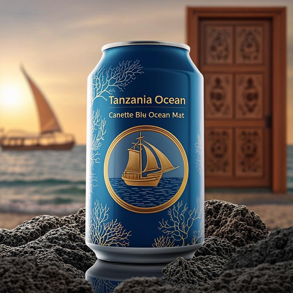 Canette Bleu Océan Mat — Tanzania Ocean