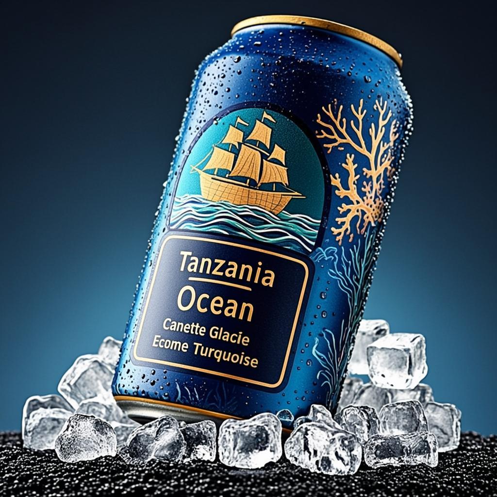 Canette Glacée Écume Turquoise — Tanzania Ocean