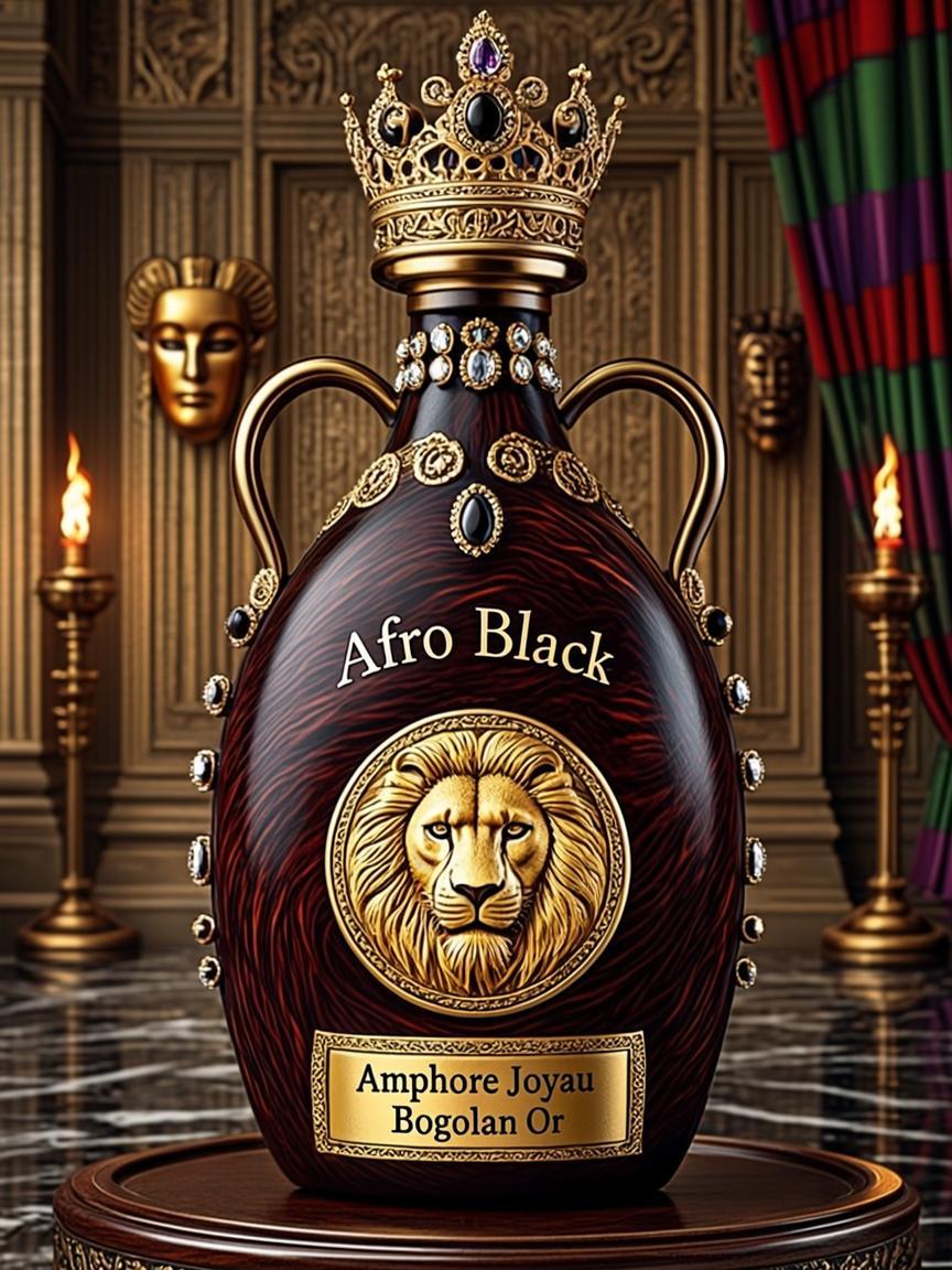 Amphore Joyau Bogolan Or — Afro Black