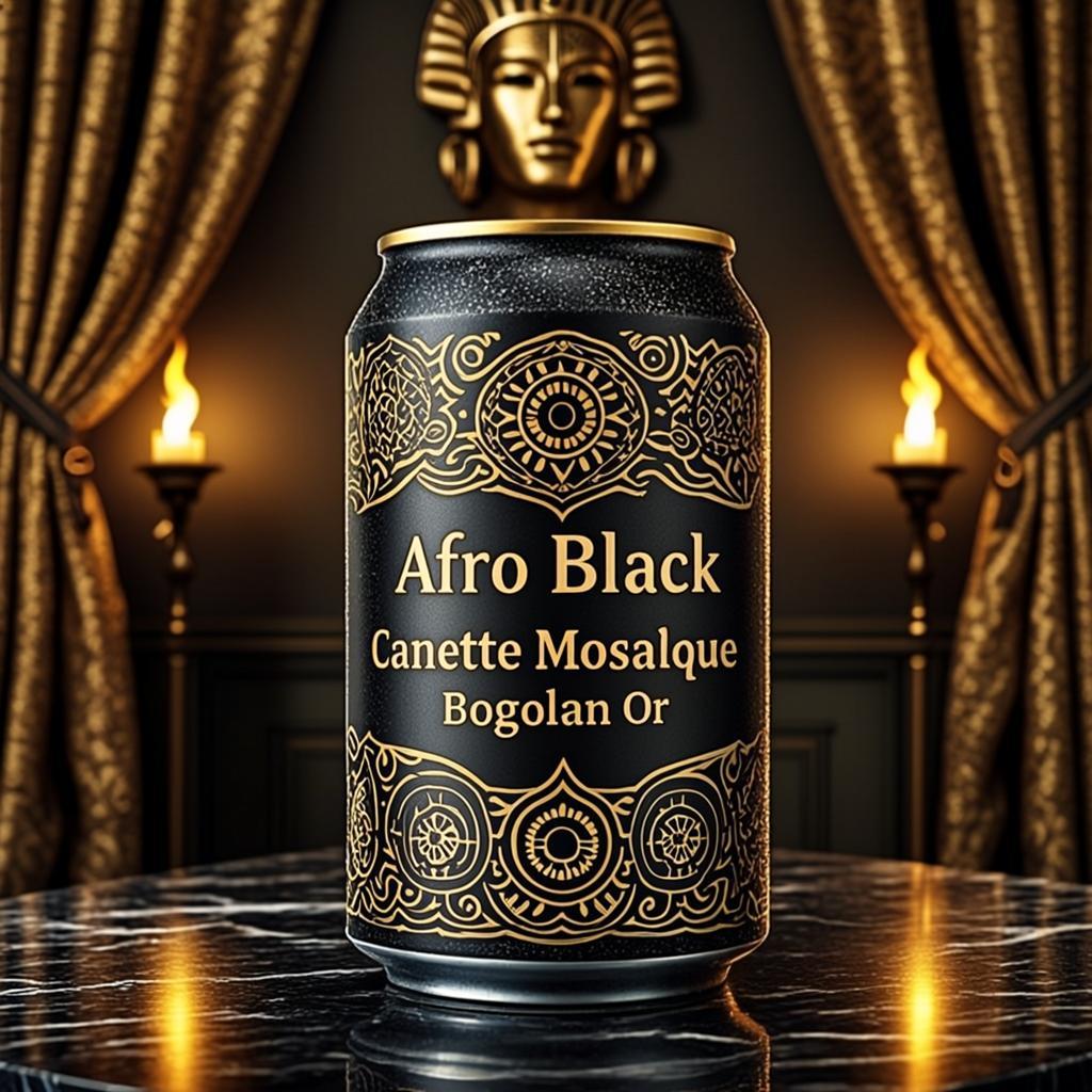 Canette Mosaïque Bogolan Or — Afro Black