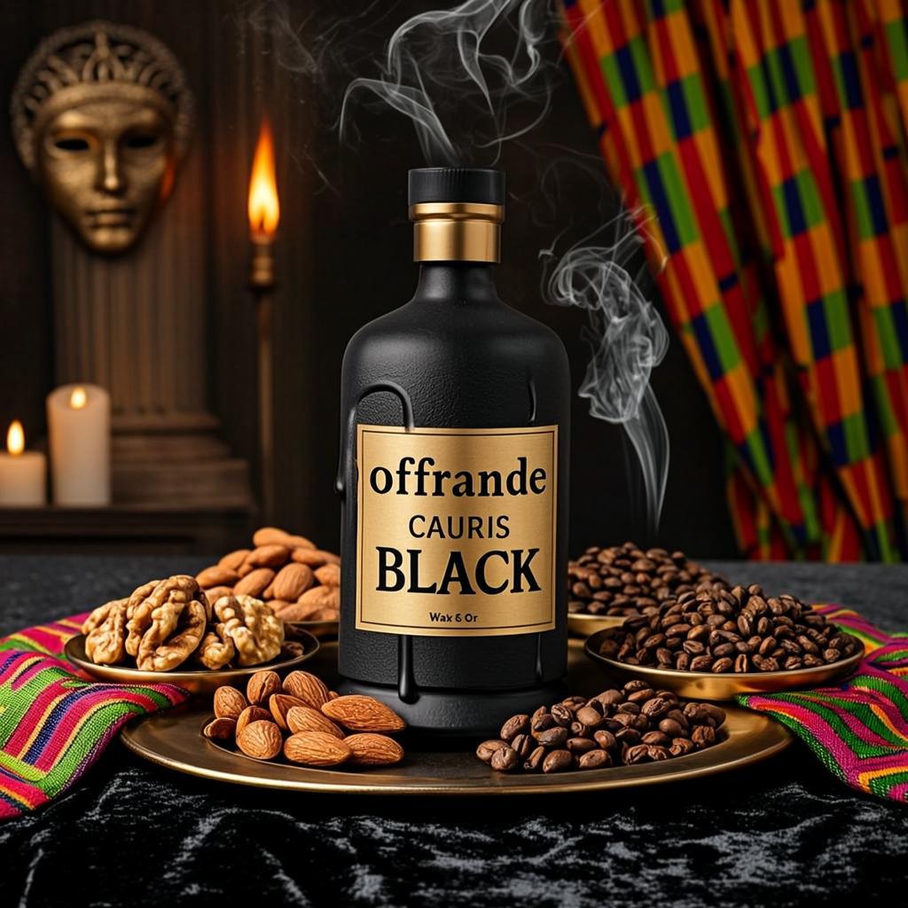 Offrande Cauris Wax et Or — Afro Black