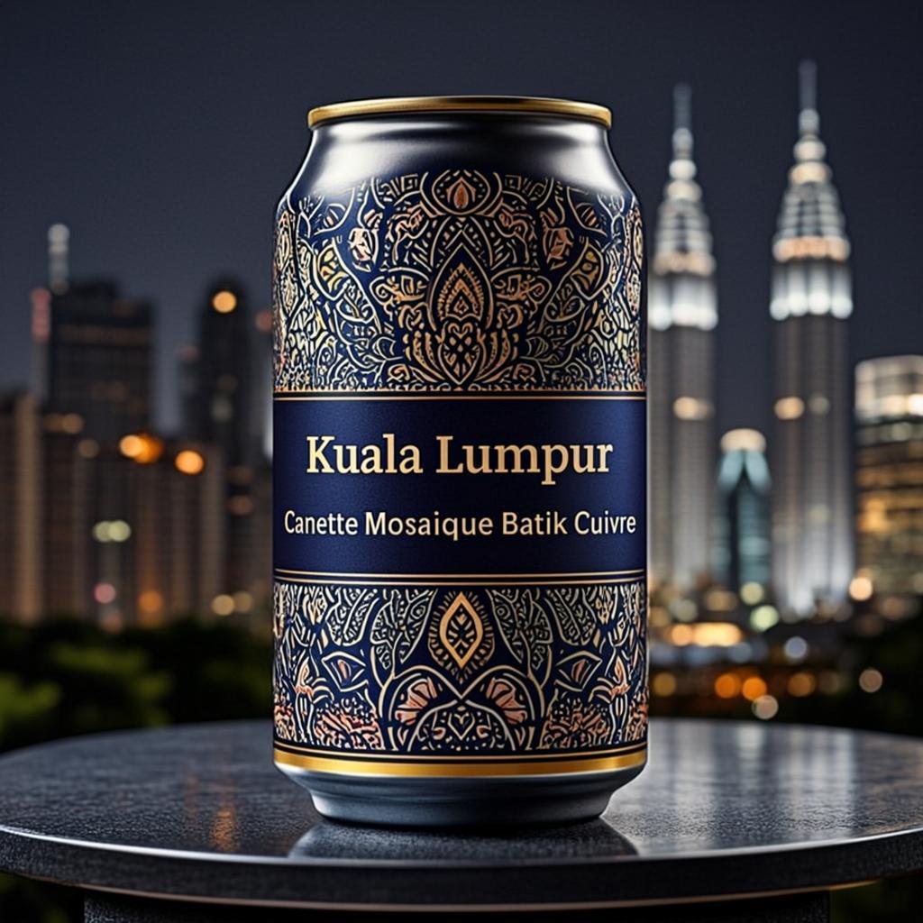 Canette Mosaïque Batik Cuivre — Kuala Lumpur