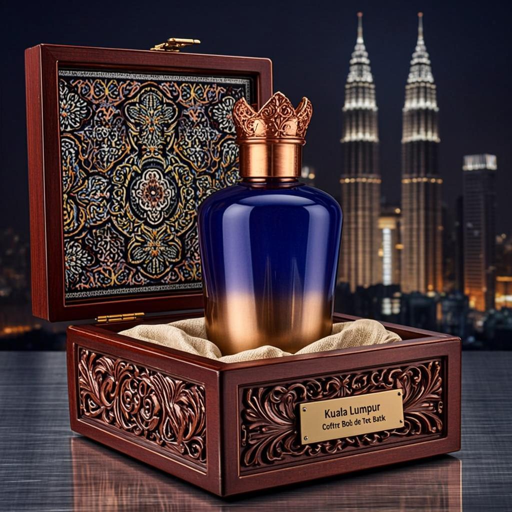 Coffret Bois de Teck Batik — Kuala Lumpur