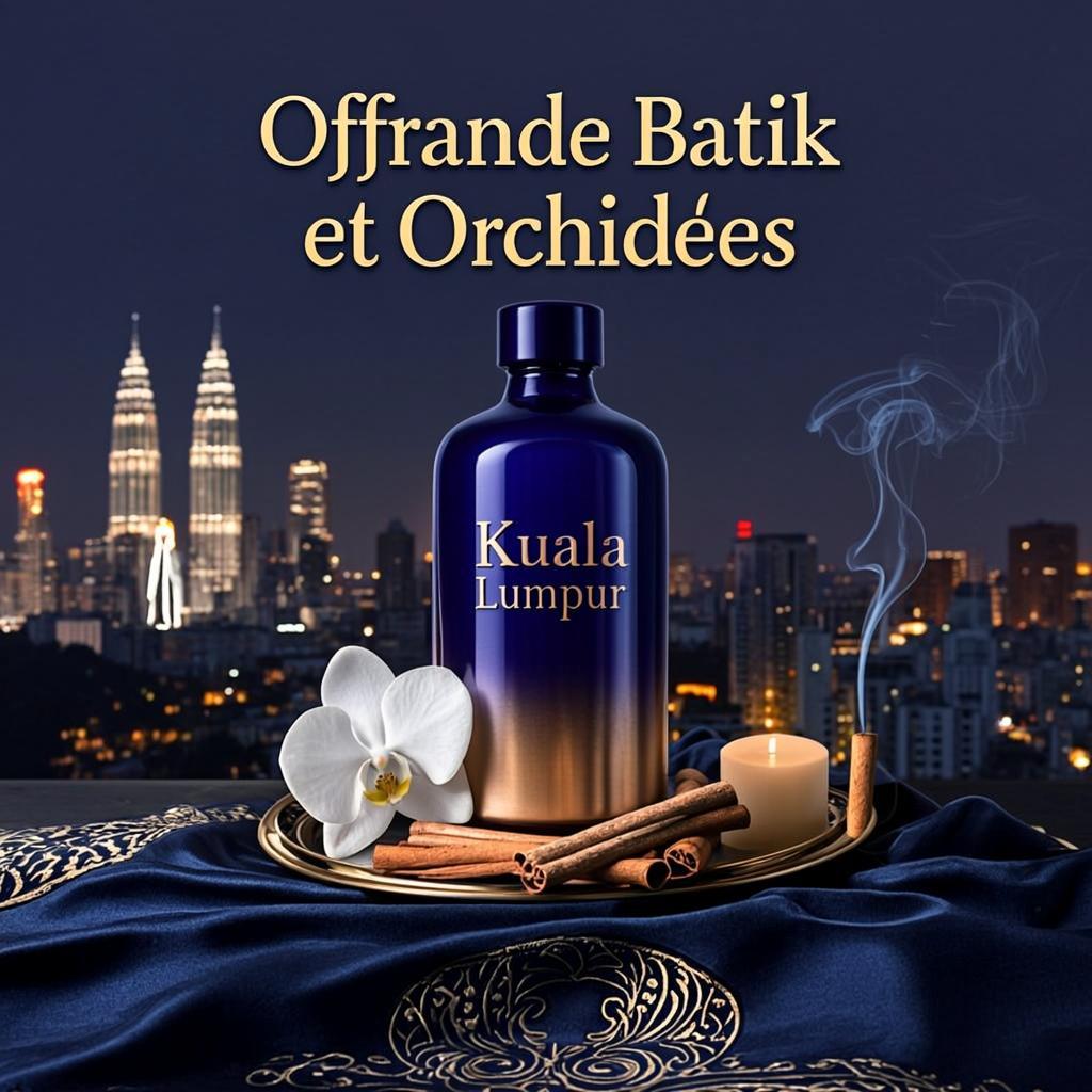 Offrande Batik et Orchidées — Kuala Lumpur
